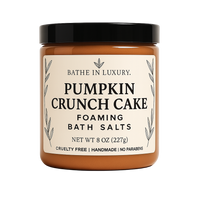 Pumpkin Crunch Cake Foaming Bath Salts – Sweet Spiced Bubbles